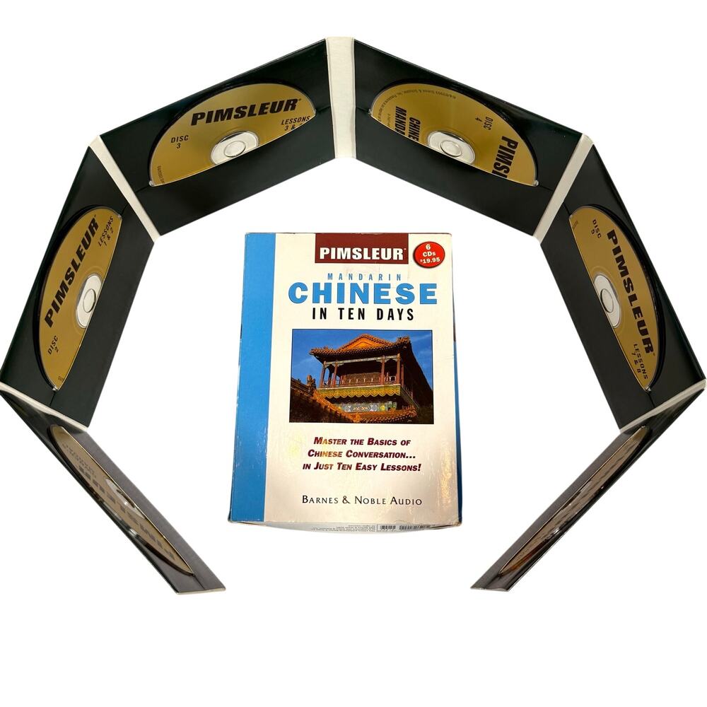 Pimsleur Mandarin Chinese Audio Learning System 6 CDs